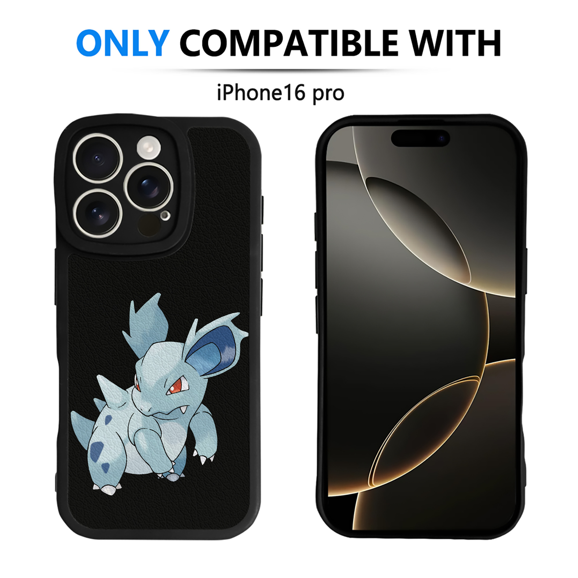 （画像用） ポケットモンスター Pokémon 【iPhone 16シリーズ対応】シリコンスマホケース（レザー調） 材質：シリコン